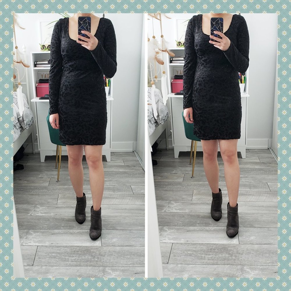NWOT Xhilaration Velvet‎ Bodycon Dress